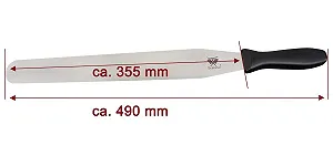Купить Лопатка для блинов Beeketal BCW-35 профессиональная из нержавеющей стали 35.5 см ПВХ-ручка - Фото 1 Лопатка для блинов Beeketal BCW-35 профессиональная из нержавеющей стали 35.5 см ПВХ-ручка - Фото 1