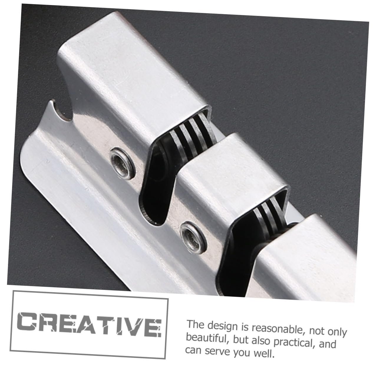 Точило для ножів Toyvian з нержавіючої сталі з круглою ручкою ергономічна, фото №8