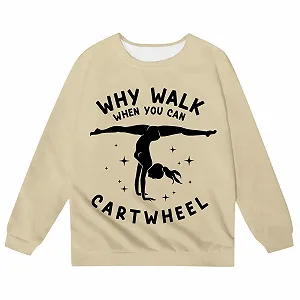 Детский свитер для мальчиков - повседневный и модный детский свитшот с буквенным принтом, круглым вырезом и длинными рукавами synthetic.ua - Фото 1