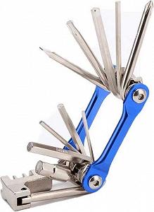 Ключ велосипедный многофункциональный Xiamen мультитул 11 пр Синий 050541 - Фото 1