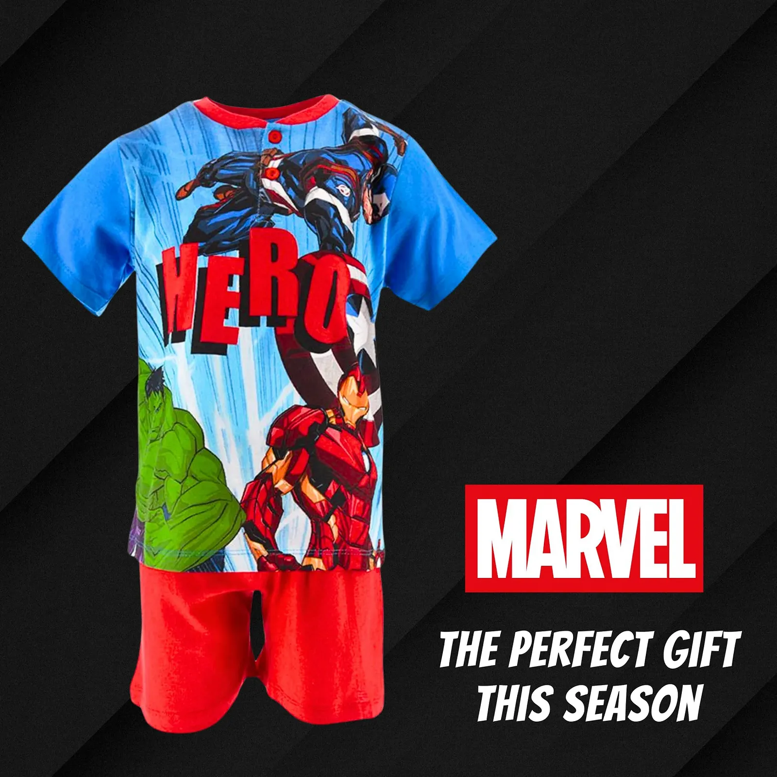 Комплект (футболка и шорты) Marvel Avengers для мальчиков Хлопок, фото №8