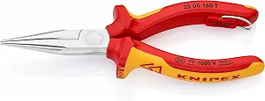 Плоскогубцы Knipex Radio 25 06 160 T, хромированное покрытие, с точкой крепления страховочного троса, многоцветные - Фото 1