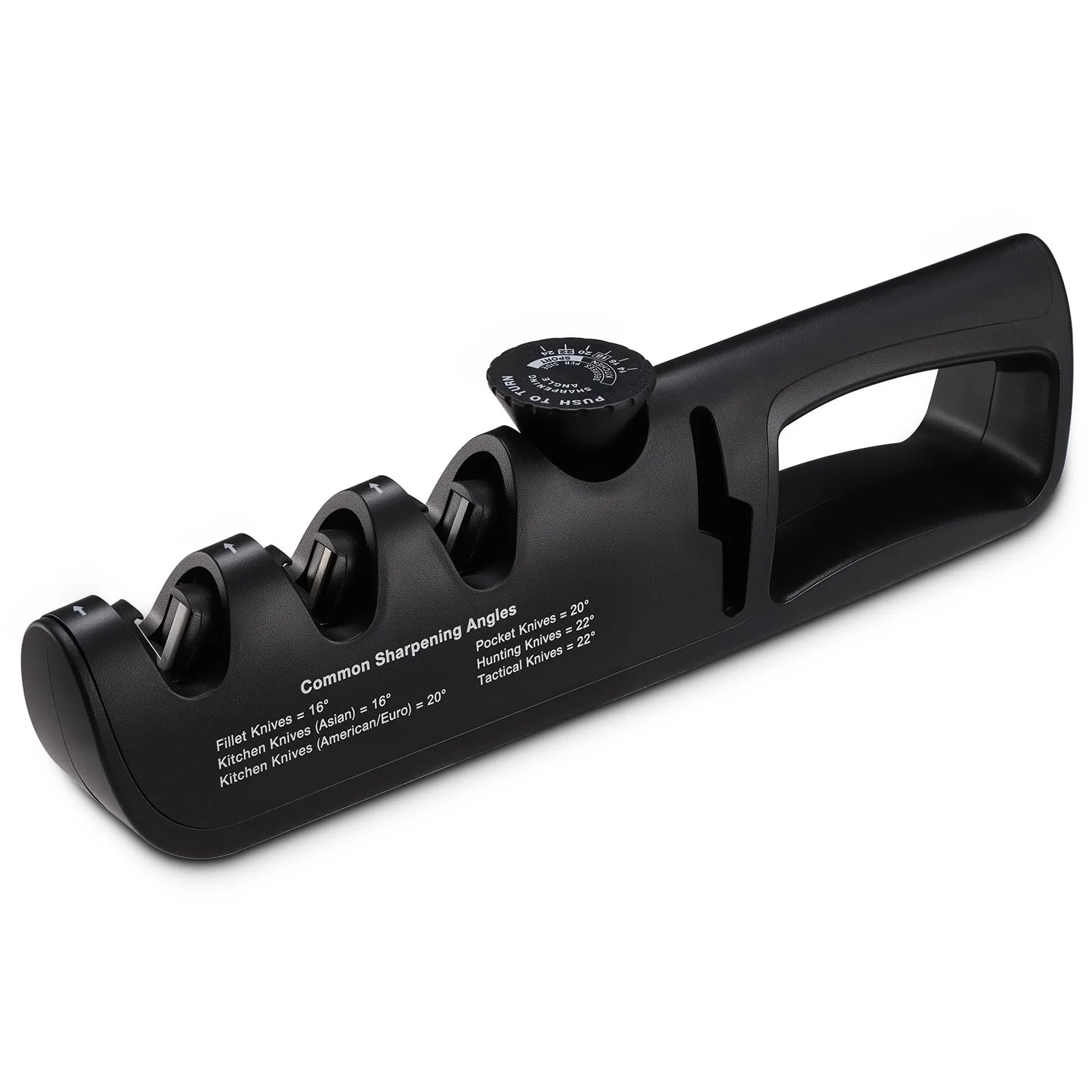 Ручне точило для ножів 4 в 1 Професійне з регульованим кутом, фото №1