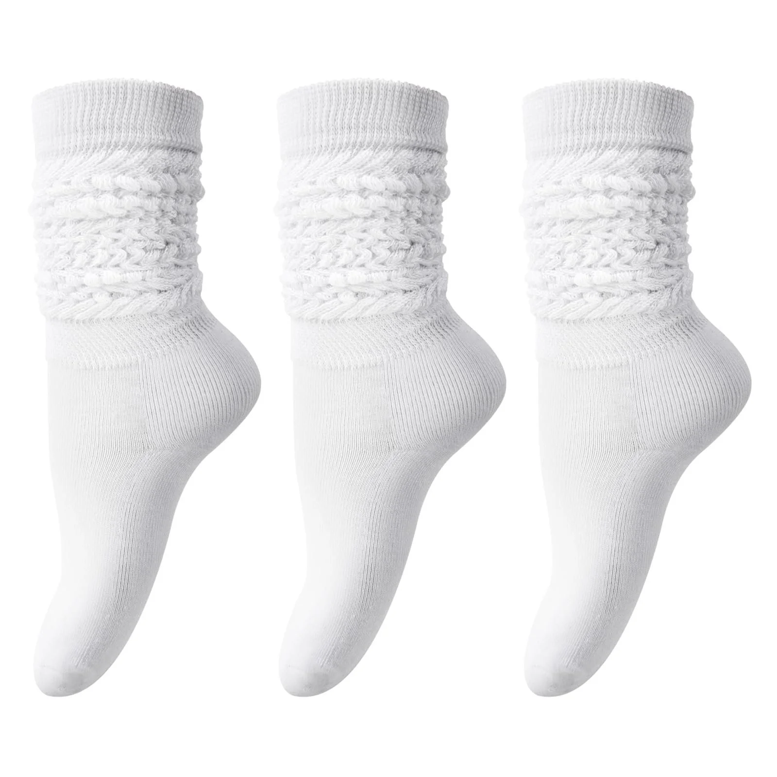 Высокие гольфы DRESHOW В полоску выше колена Тонкие чулки Длинные носки Гетры 3 пары, фото №1