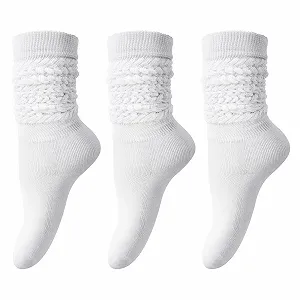 Высокие гольфы DRESHOW В полоску выше колена Тонкие чулки Длинные носки Гетры 3 пары - Фото 1