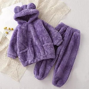 Дитячий флісовий піжамний комплект: кофта, штани, халат. Малюнок: динозавр, тварини synthetic.ua - Фото 1