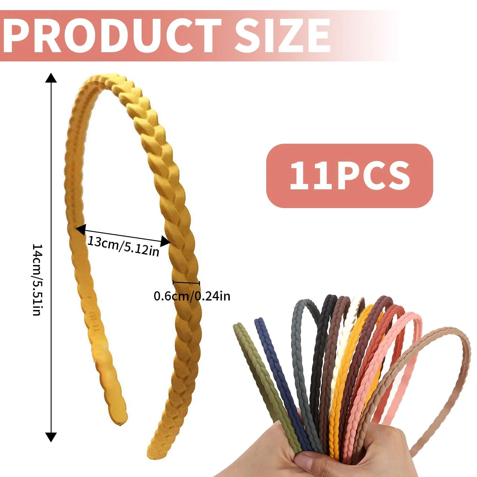 Тонкий обруч для волос с зубчиками, фото №2