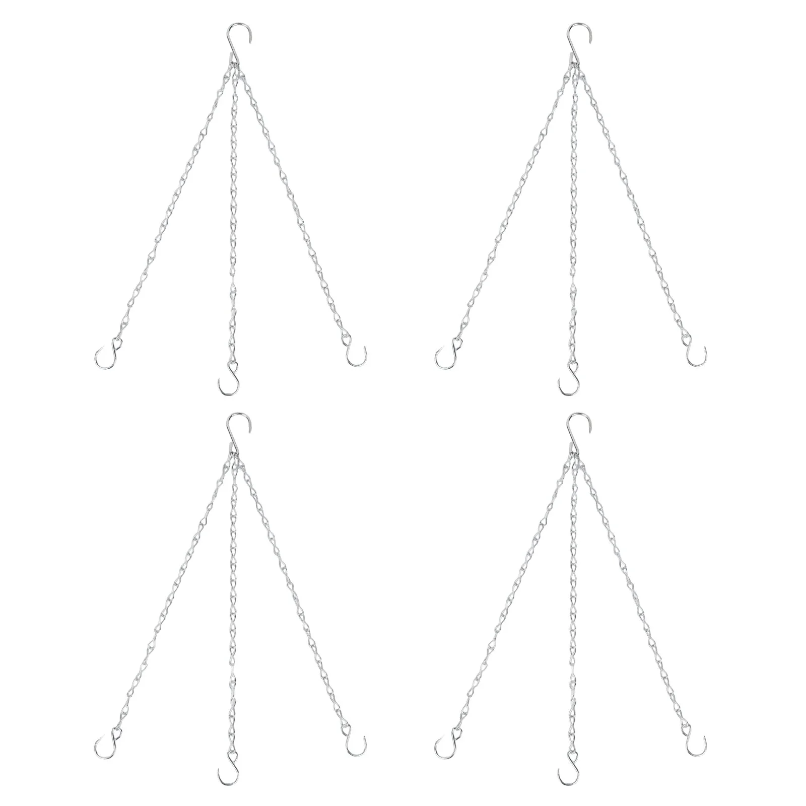 Ланцюги для підвісних горщиків Metal 3 Chain 40 см Set of 4 Silver, фото №1 Ланцюги для підвісних горщиків Metal 3 Chain 40 см Set of 4 Silver, фото №1