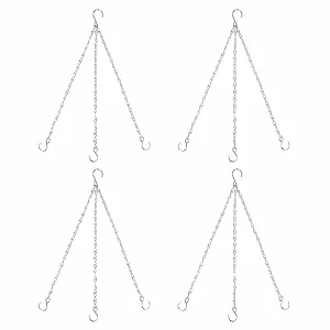 Ланцюги для підвісних горщиків Metal 3 Chain 40 см Set of 4 Silver - Фото 1