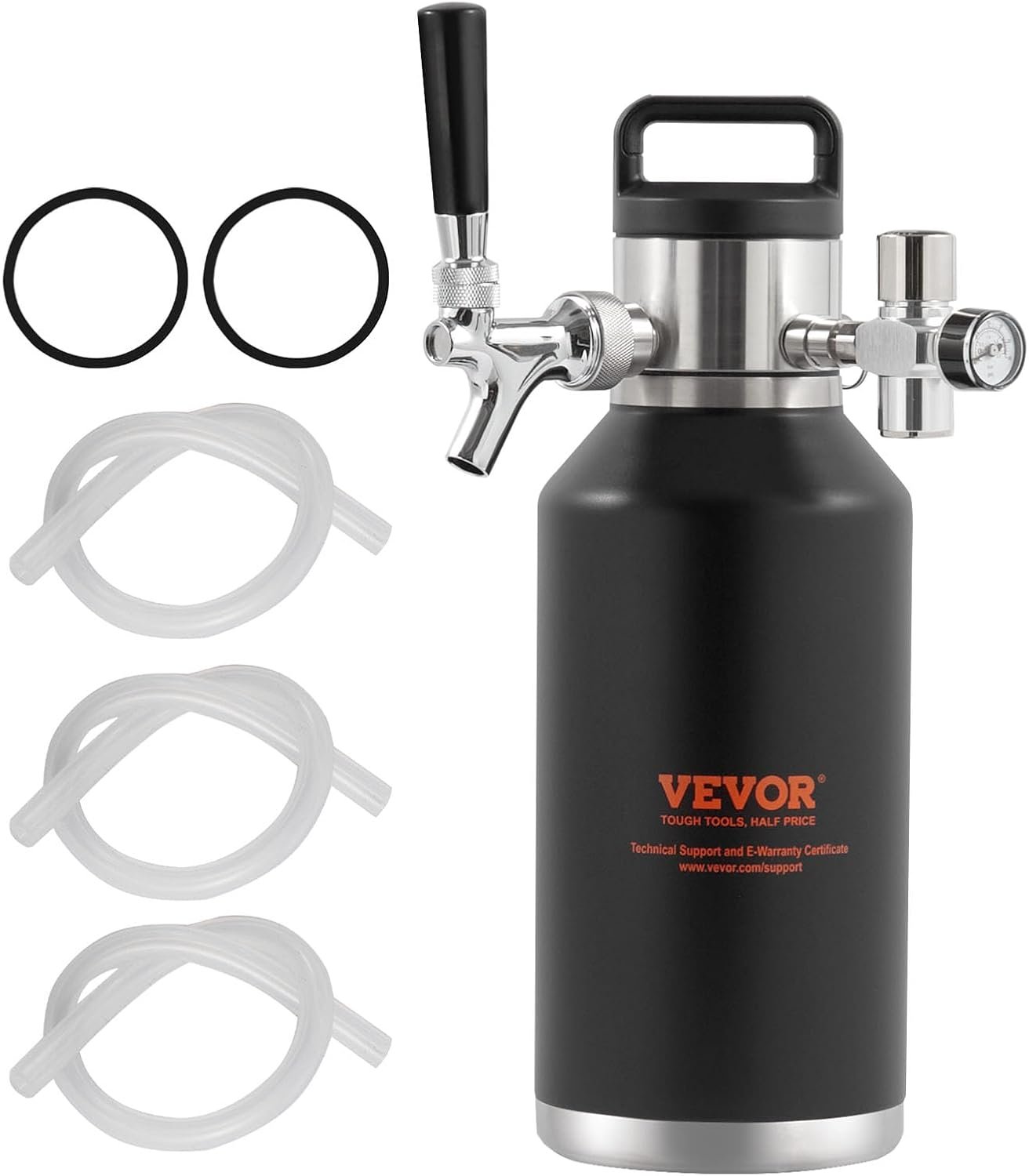 Система розлива пива VEVOR KIT BEER-22 1.89L Black, фото №1 Система розлива пива VEVOR KIT BEER-22 1.89L Black, фото №1