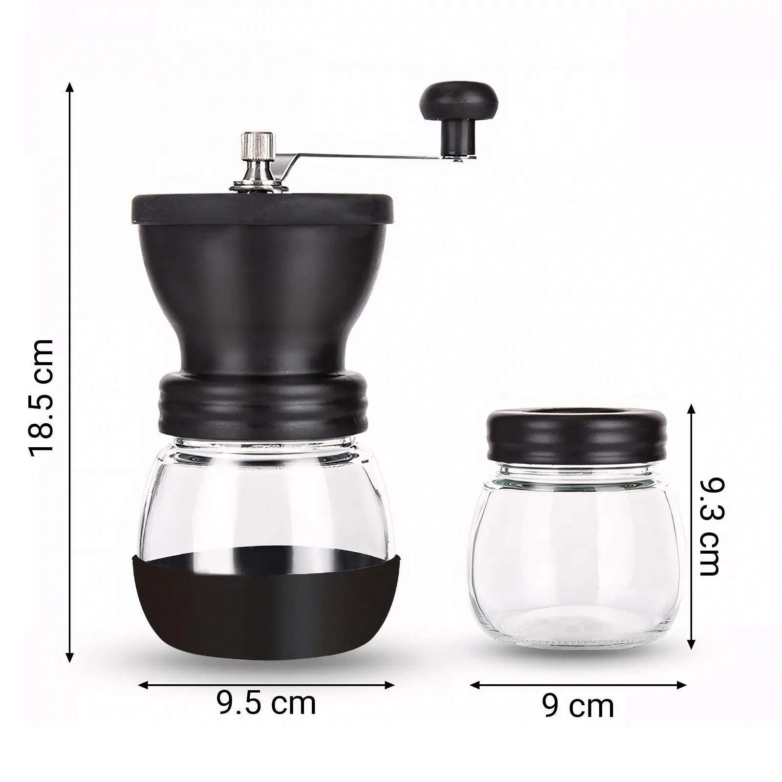 Ручна кавомолка Retoo Ceramic Grinder, млин для крупного та дрібного помелу, ручний млин, нержавіюча сталь, кавові зерна, перечниця, лезо, чаша, контейнер для зберігання, чорний, фото №8 Ручна кавомолка Retoo Ceramic Grinder, млин для крупного та дрібного помелу, ручний млин, нержавіюча сталь, кавові зерна, перечниця, лезо, чаша, контейнер для зберігання, чорний, фото №8