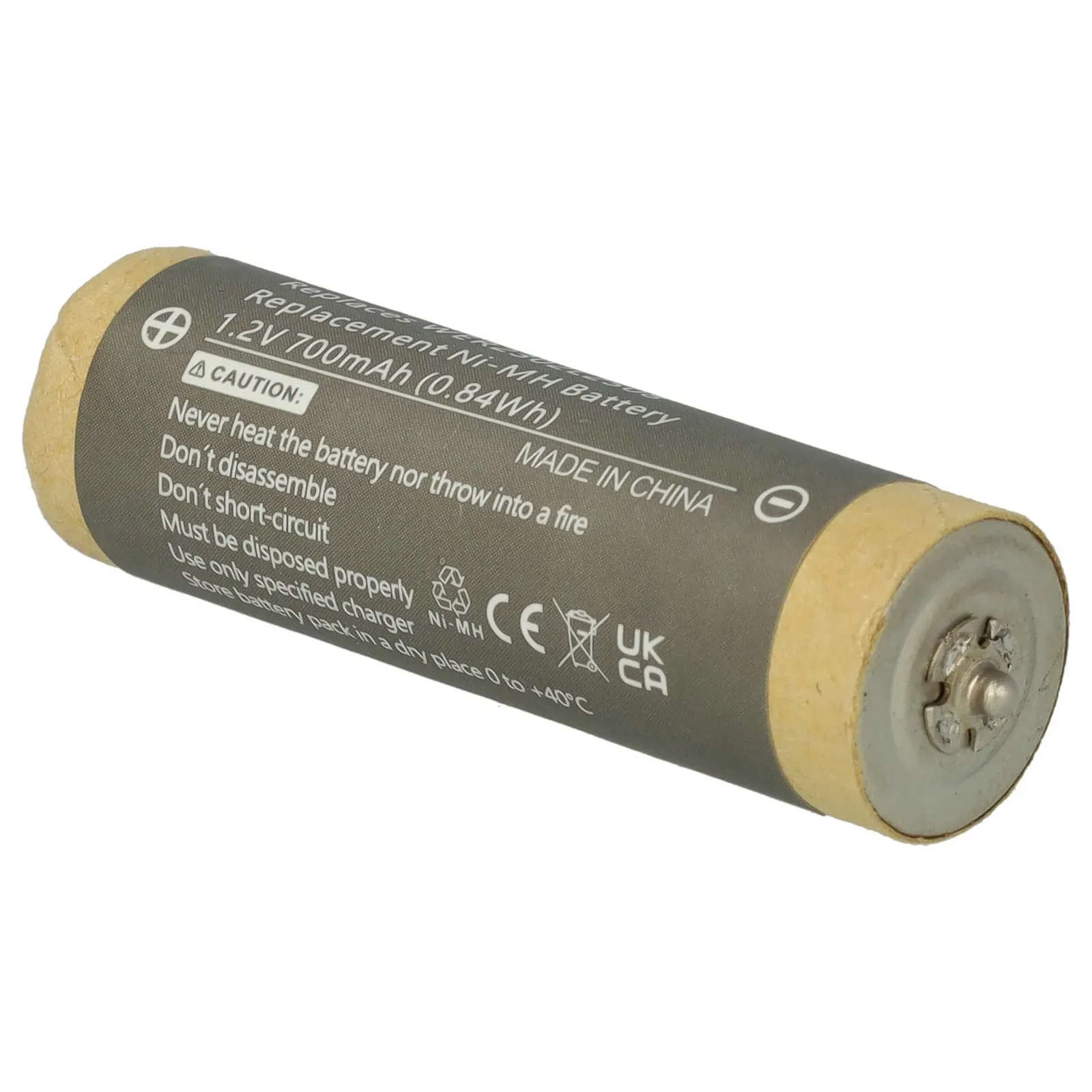 Батарея vhbw сумісна з Panasonic ER230 ER2301 ER2302 700 mAh 1.2 V NiMH, фото №3