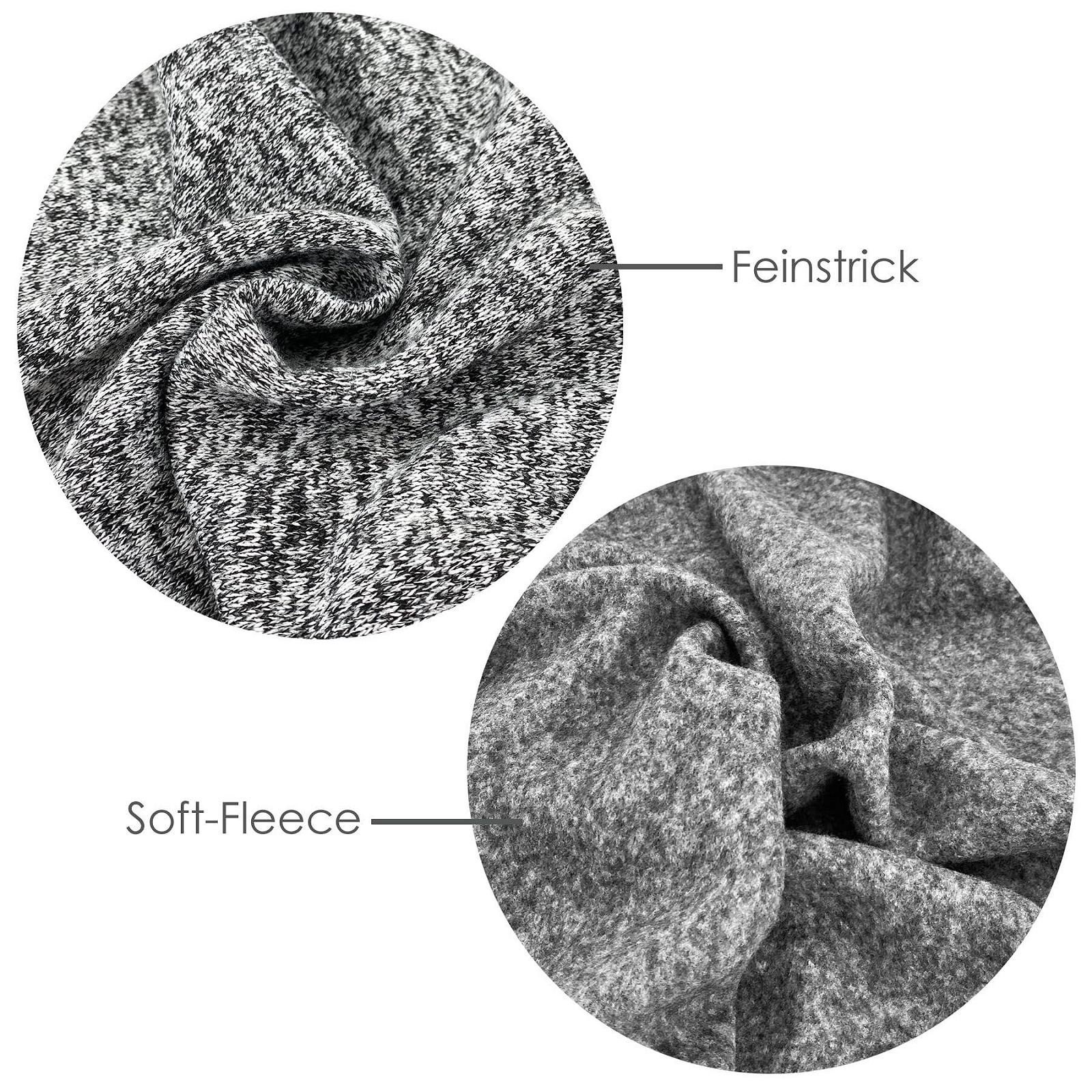 Вязана Покривало heimtexland Тип 854 Сірий меланж, 150 x 200 см, фото №4 Вязана Покривало heimtexland Тип 854 Сірий меланж, 150 x 200 см, фото №4