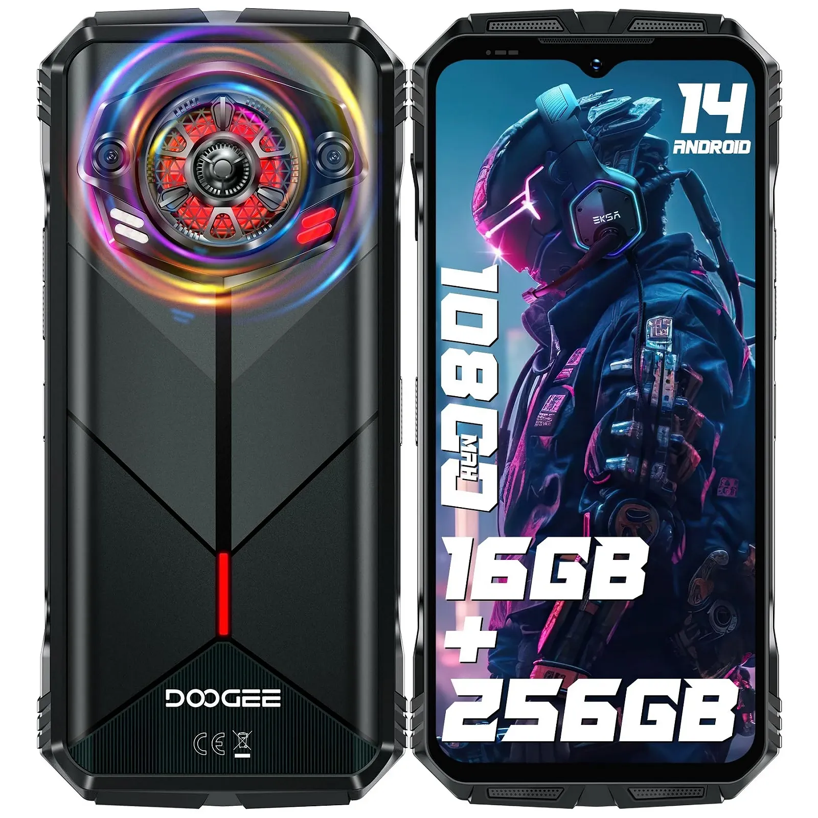 Смартфон DOOGEE S Punk (2024) 126 дБ 16 ГБ + 256 ГБ 10800 мАч/33 Вт 6.58 дюймов FHD+ IP68, фото №1
