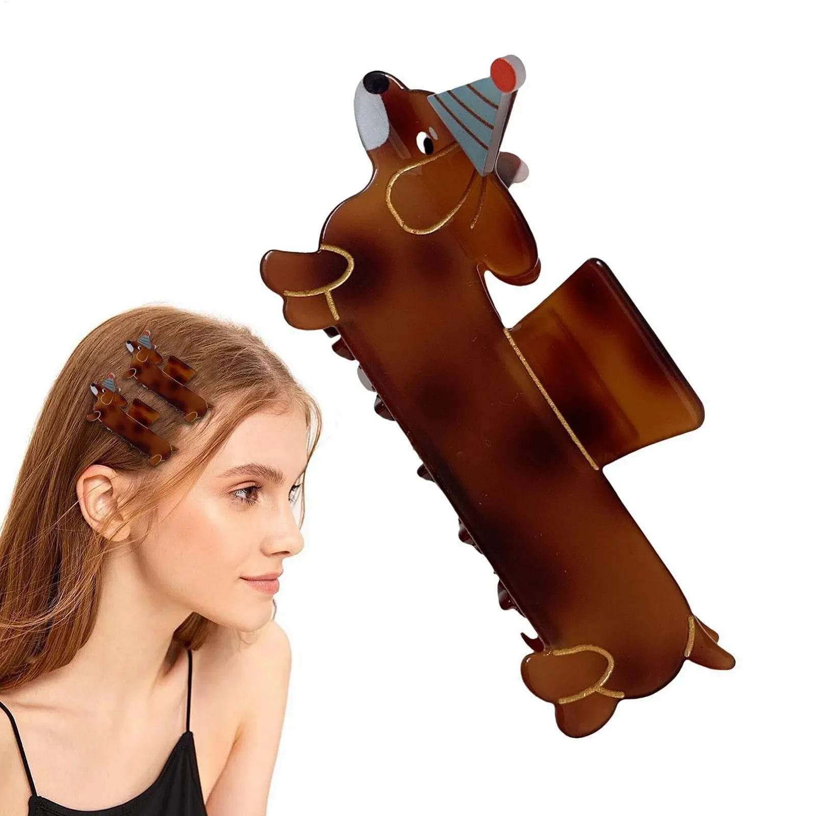 Заколка для волос в виде собаки, заколки для волос в виде животных, заколки для волос, сильная фиксация, ацетатная заколка для волос в виде собак, заколки для волос крокодил, аксессуары для волос для женщин и девочек, фото №7 Заколка для волос в виде собаки, заколки для волос в виде животных, заколки для волос, сильная фиксация, ацетатная заколка для волос в виде собак, заколки для волос крокодил, аксессуары для волос для женщин и девочек, фото №7