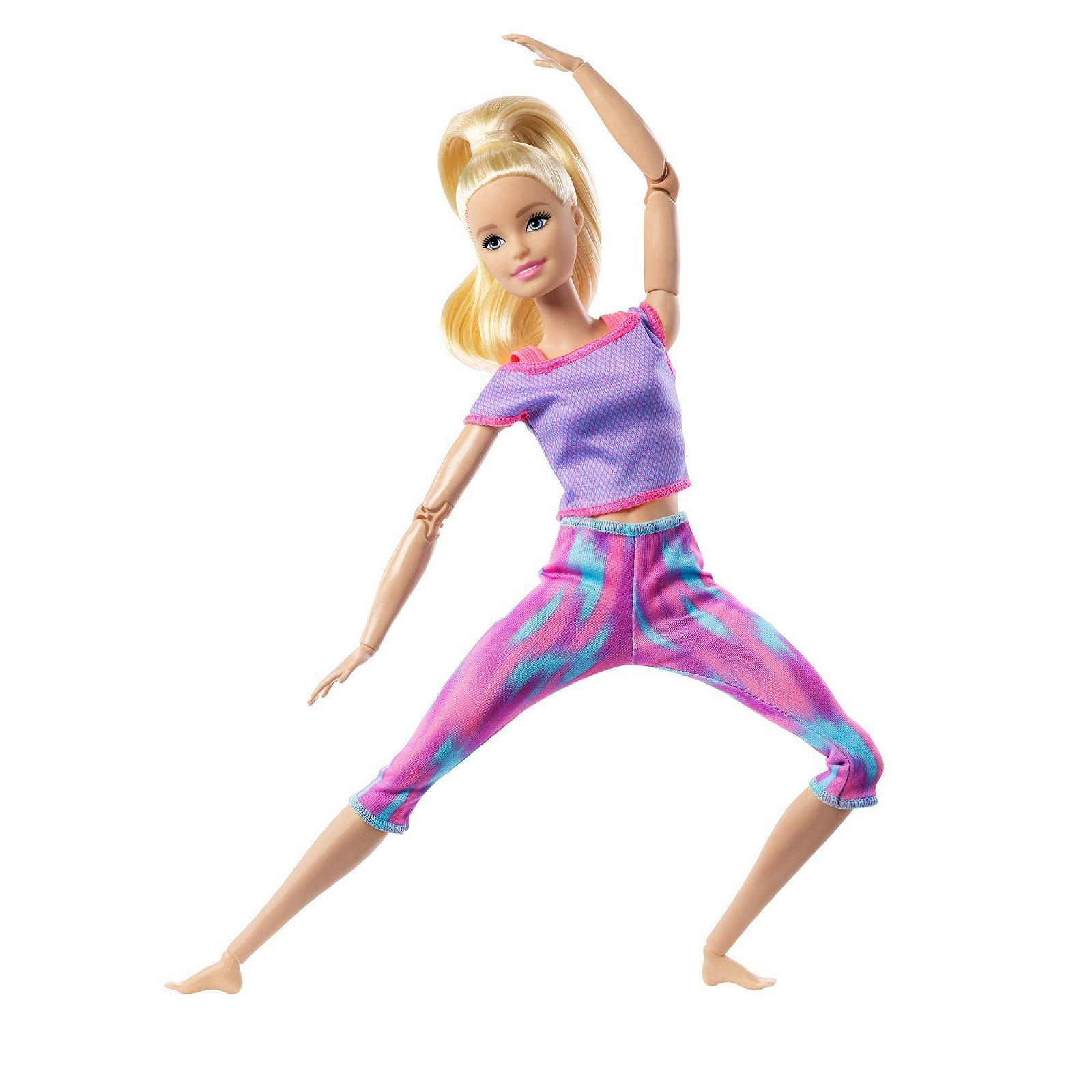 Кукла Barbie Made to Move GXF04 Йога Подвижная Блондинка и Фиолетовый Йога Наряд, фото №5