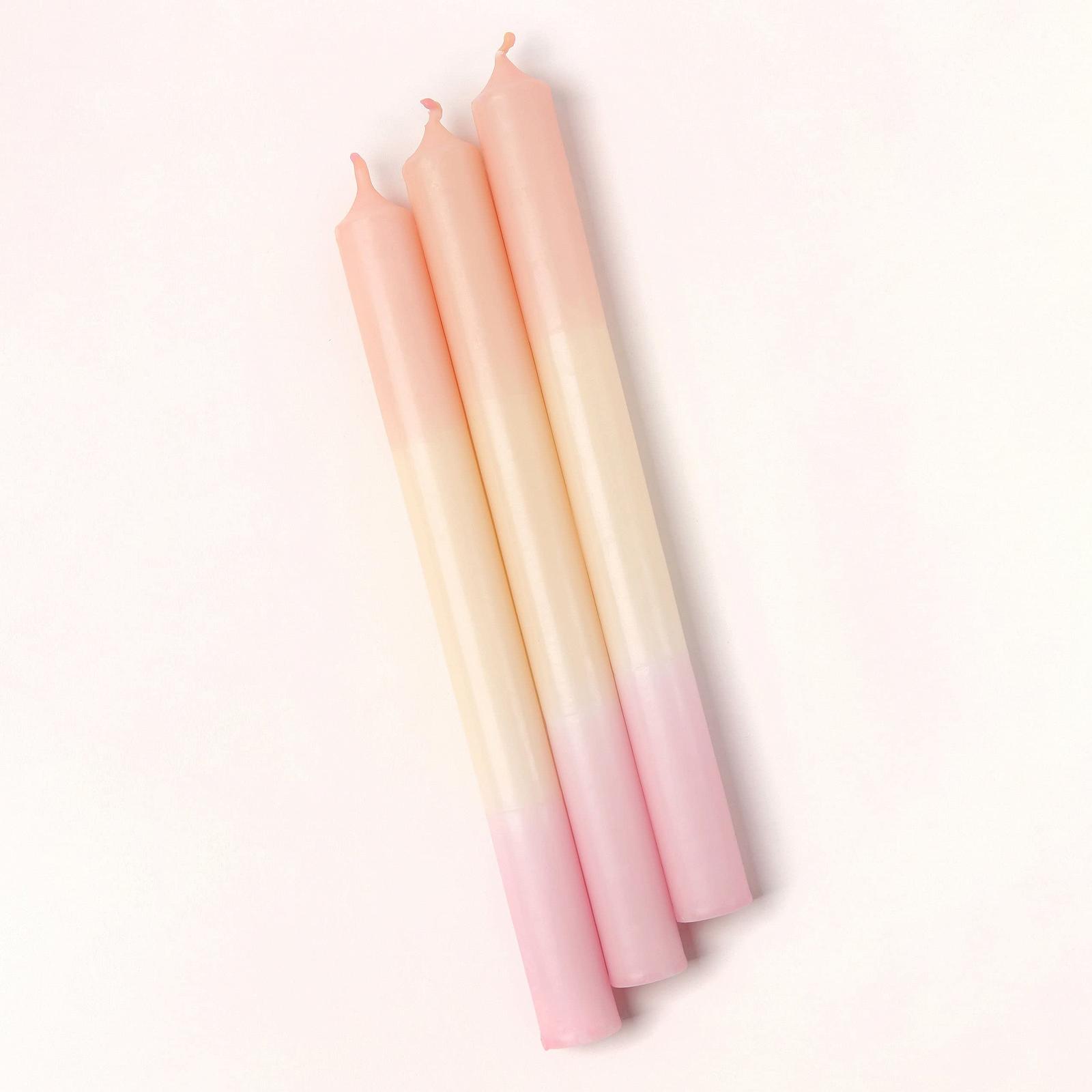 Набір MADAM ERLE Dipdye Taper Свічки Довгі Рожевий, фото №2 Набір MADAM ERLE Dipdye Taper Свічки Довгі Рожевий, фото №2