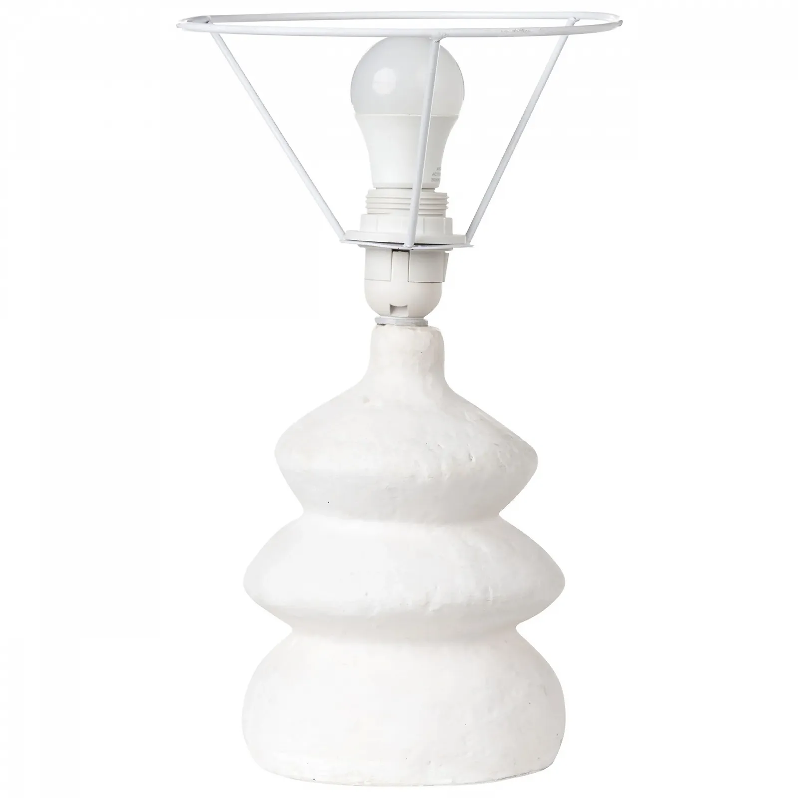 Настільна лампа Beliani Arapey з пап’є-маше Біла Ручної роботи Сучасний дизайн, фото №4