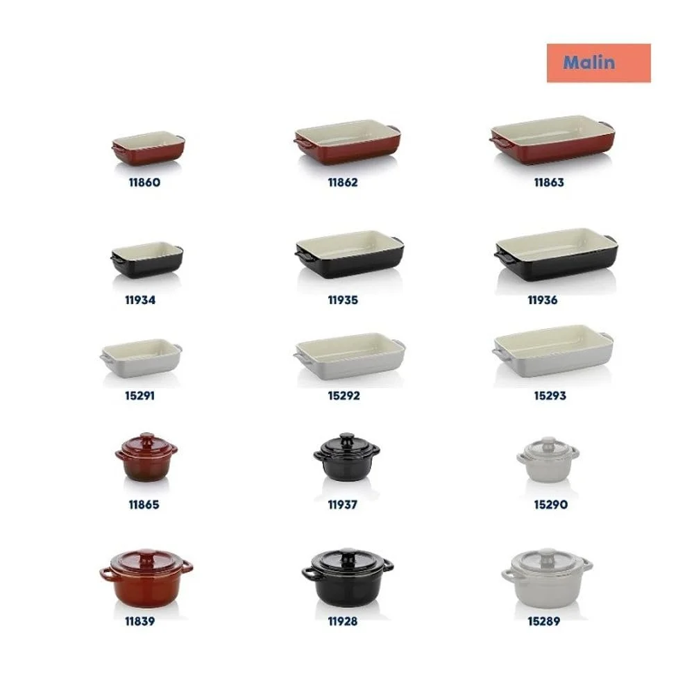 Кокотниця Malin керамічна 14 х 9,5 см Black/Beige, фото №6