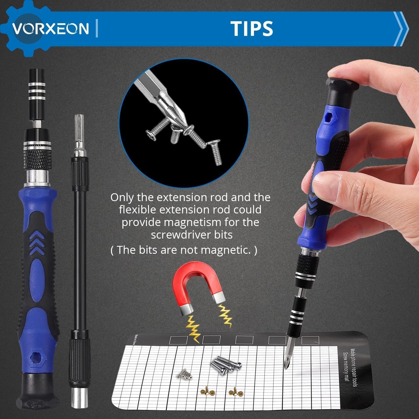 Набір викруток VORXEON Precision 121 в 1 Магнітний, фото №4