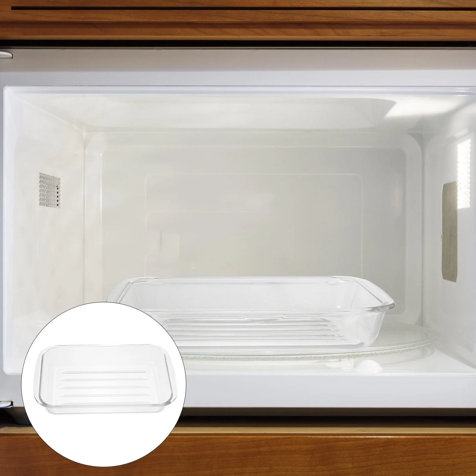 Форма для запекания глубокая из закаленного стекла термостойкая многофункциональная, фото №8