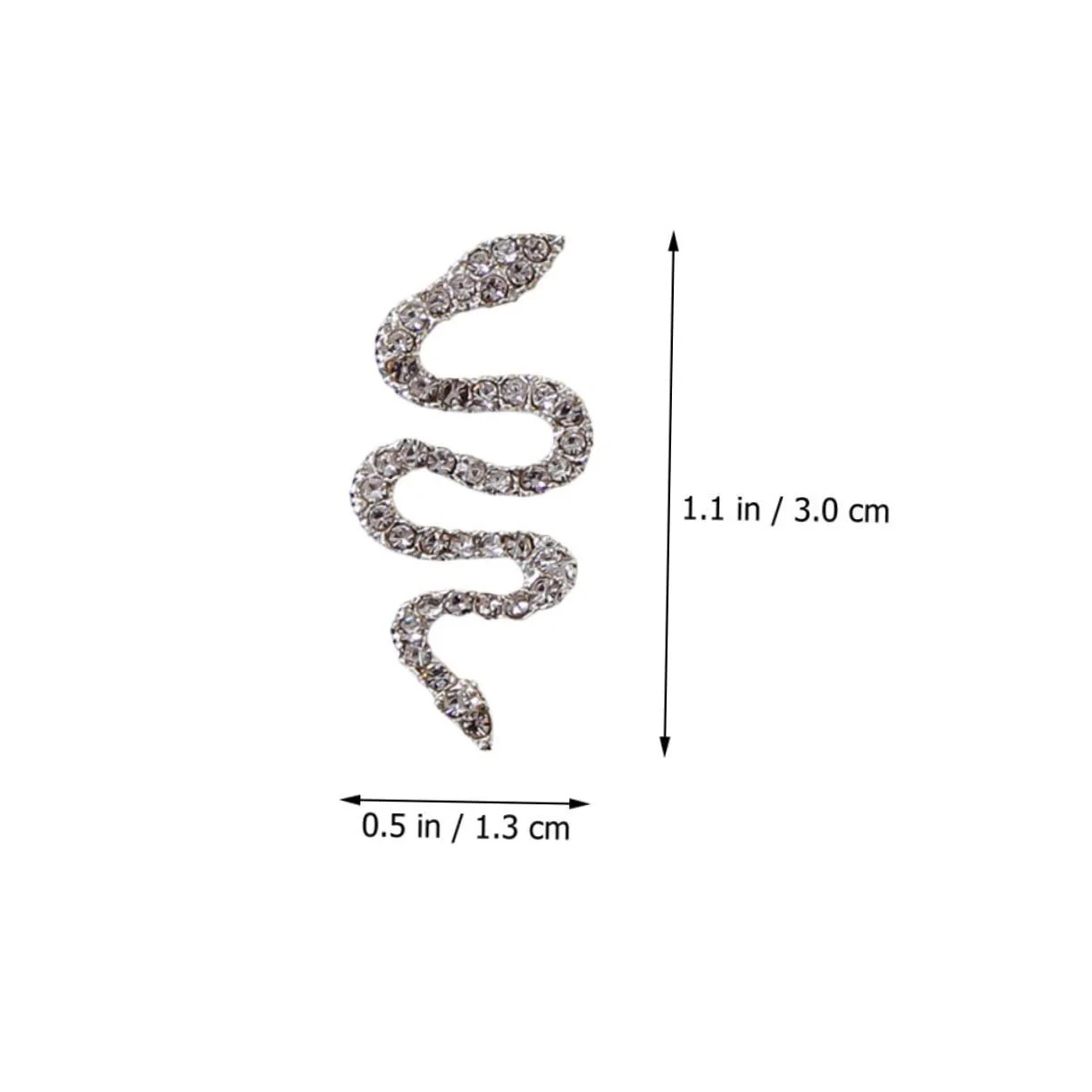 Набор 4 шт. змеиных сверл для ногтей из сплава, подвеска для ногтей со стразами, крестики для ногтей, 3D украшения для ногтей, украшения для ногтей со стразами, крестики для ногтей, 3D змеиный маникюр, фото №8