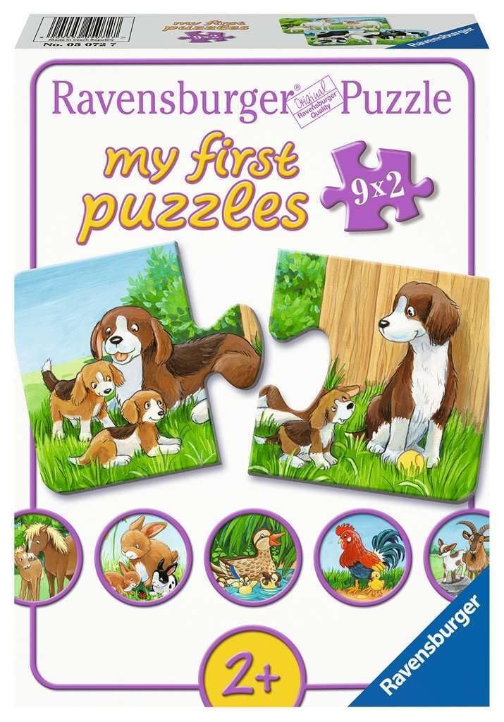 Пазл дитячий Ravensburger My First Puzzle Animal Families on the Farm 05072 9 x 2 деталі, фото №1