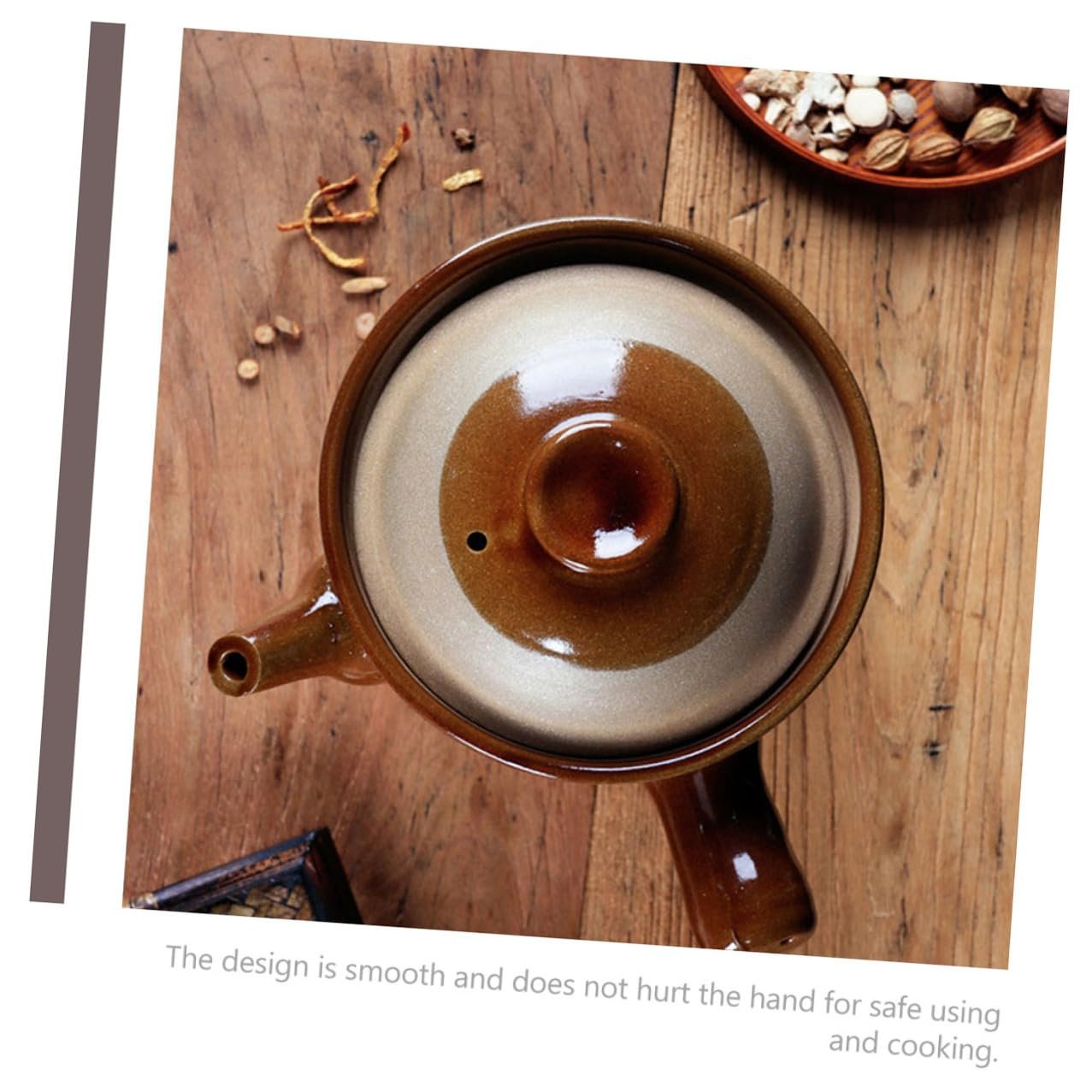 Горщик глиняний традиційний китайський керамічний термостійкий для газових плит, фото №5