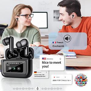 Навушники для перекладу AI Xmenha з сенсорним екраном, активним шумозаглушенням, бездротові ANC ціна на synthetic.ua - Фото 1 Навушники для перекладу AI Xmenha з сенсорним екраном, активним шумозаглушенням, бездротові ANC synthetic.ua - Фото 1