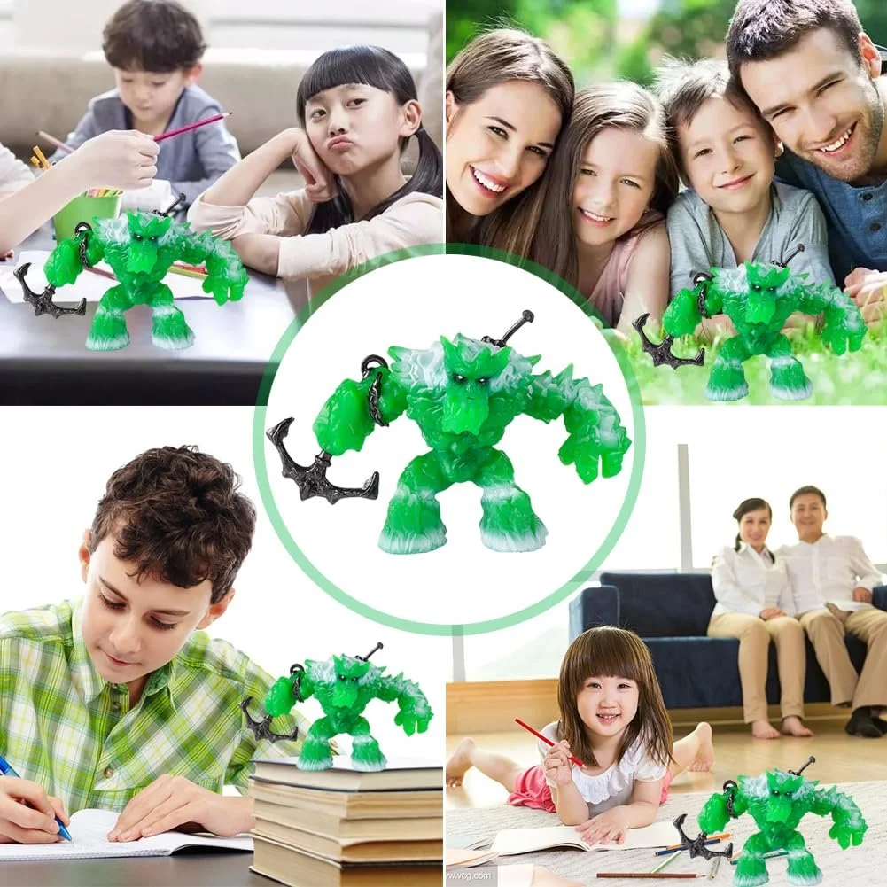 Колекційна фігурка SKIPTHYBER Creatures Mythical Ice Monster з магічним мечем та киркою, фото №7