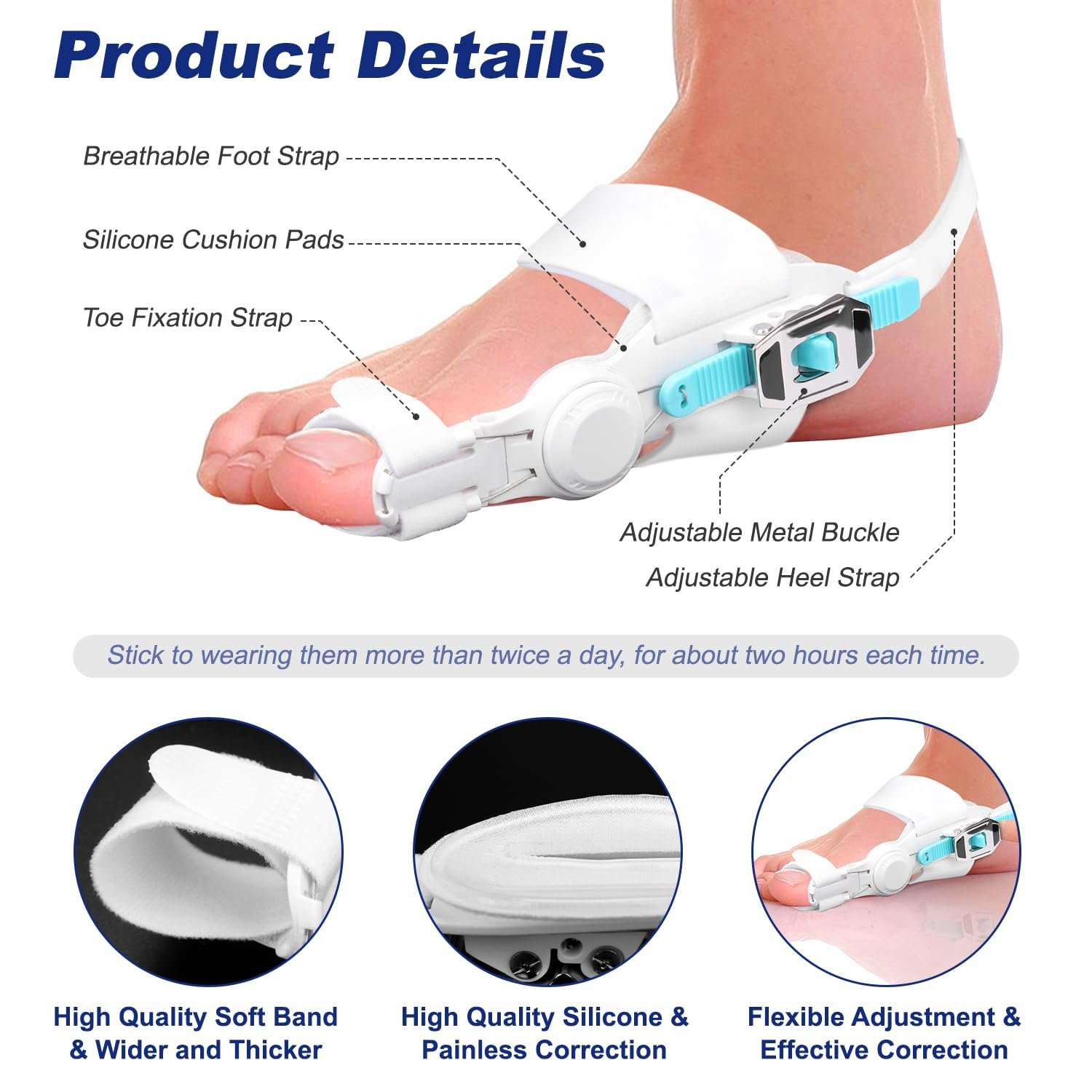 Коректор великого пальця стопи LangRay Hallux Valgus, Роздільник, фото №2