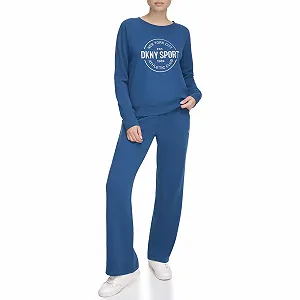 Свитшот DKNY Lurex Athletic Medallion Logo Женский - Фото 1