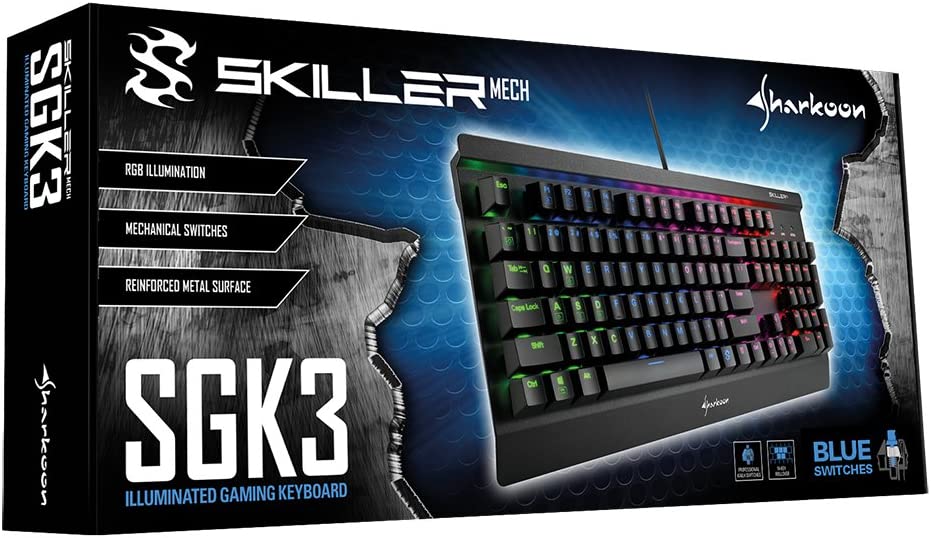 Игровая проводная клавиатура Sharkoon Skiller Mech SGK3 с подсветкой, фото №5