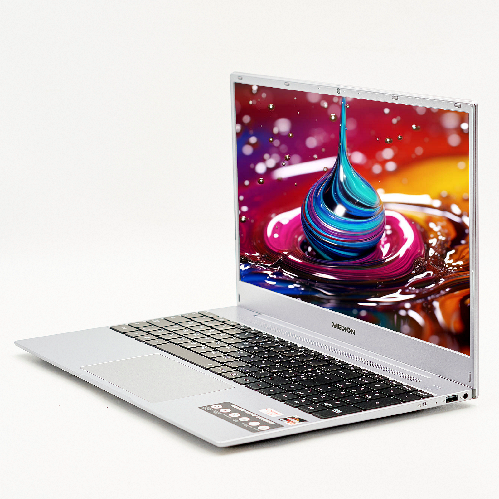Ноутбук Medion E15303 Ryzen 5 4500U ОЗУ 16 ГБ SSD 512 ГБ AMD Graphics Металл, б/у, Win10, фото №4
