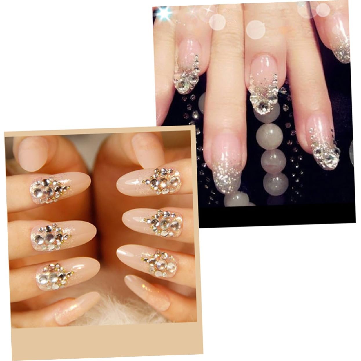 Набір для манікюру STOBOK 3360 шт стрази для нігтів, бісер, кристали, фото №4