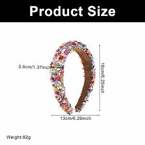 Обруч для волос со стразами - Фото 1