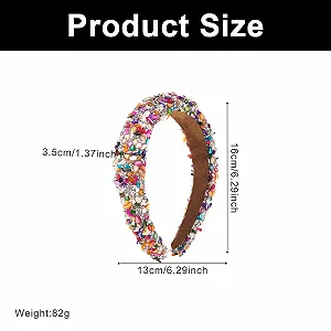 Обруч для волос со стразами - Фото 1