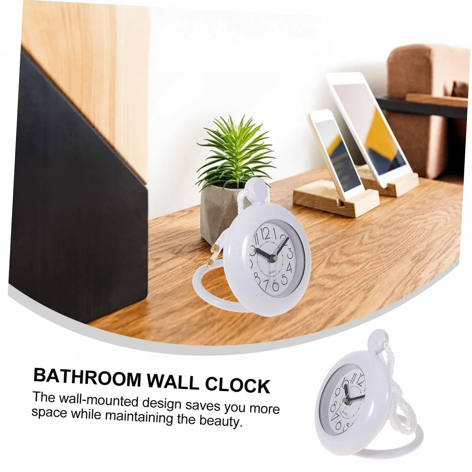 Годинник настінний PartyKindom для ванної кімнати, фото №4