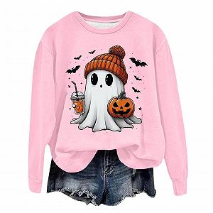 Трендовый Хэллоуинский пуловер для женщин Halloween, Hexen-Top Gothic Langarm Halloween gruselige Grafik Rundhalsausschnitt Y2K Anime 2025 осень мягкие Sweatshirts - Фото 1