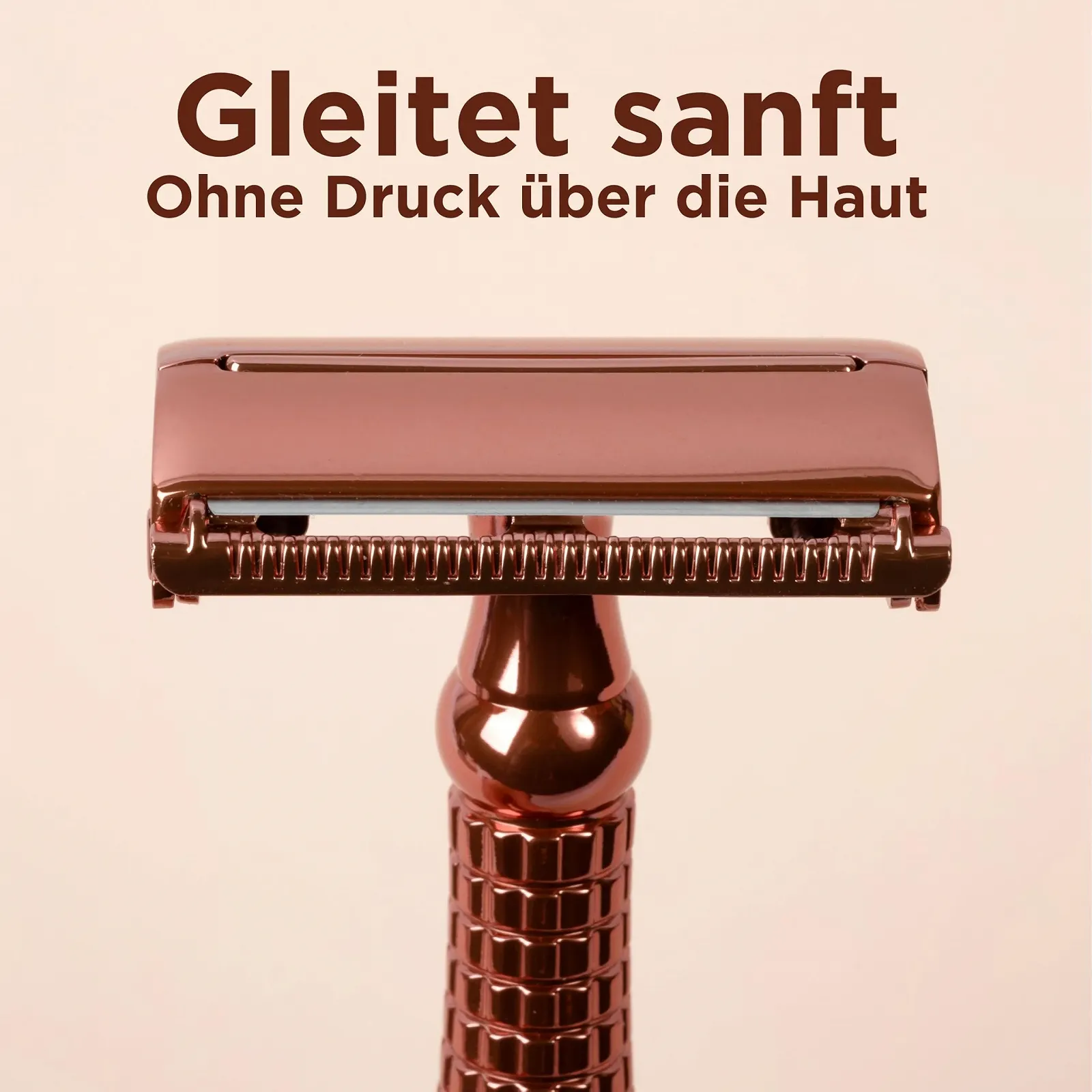 Т-образная безопасная бритва Wilkinson Sword Intuition Rose Gold, фото №4