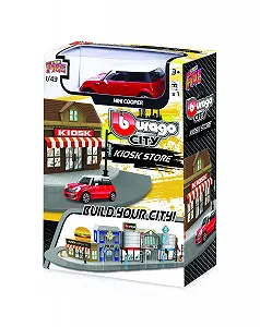 Ігровий автотрек набір Bburago City Kiosk з аксесуарами та 1 машинкою (18-31506) synthetic.ua - Фото 1