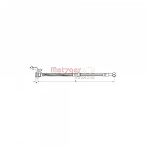Тормозной шланг METZGER 4111048 для HYUNDAI, задний мост слева - Фото 1