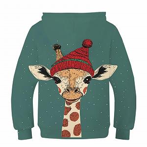 Худі Snowman (2) Різдвяний дитячий повсякденний Топ з довгими рукавами та кишенями synthetic.ua - Фото 1