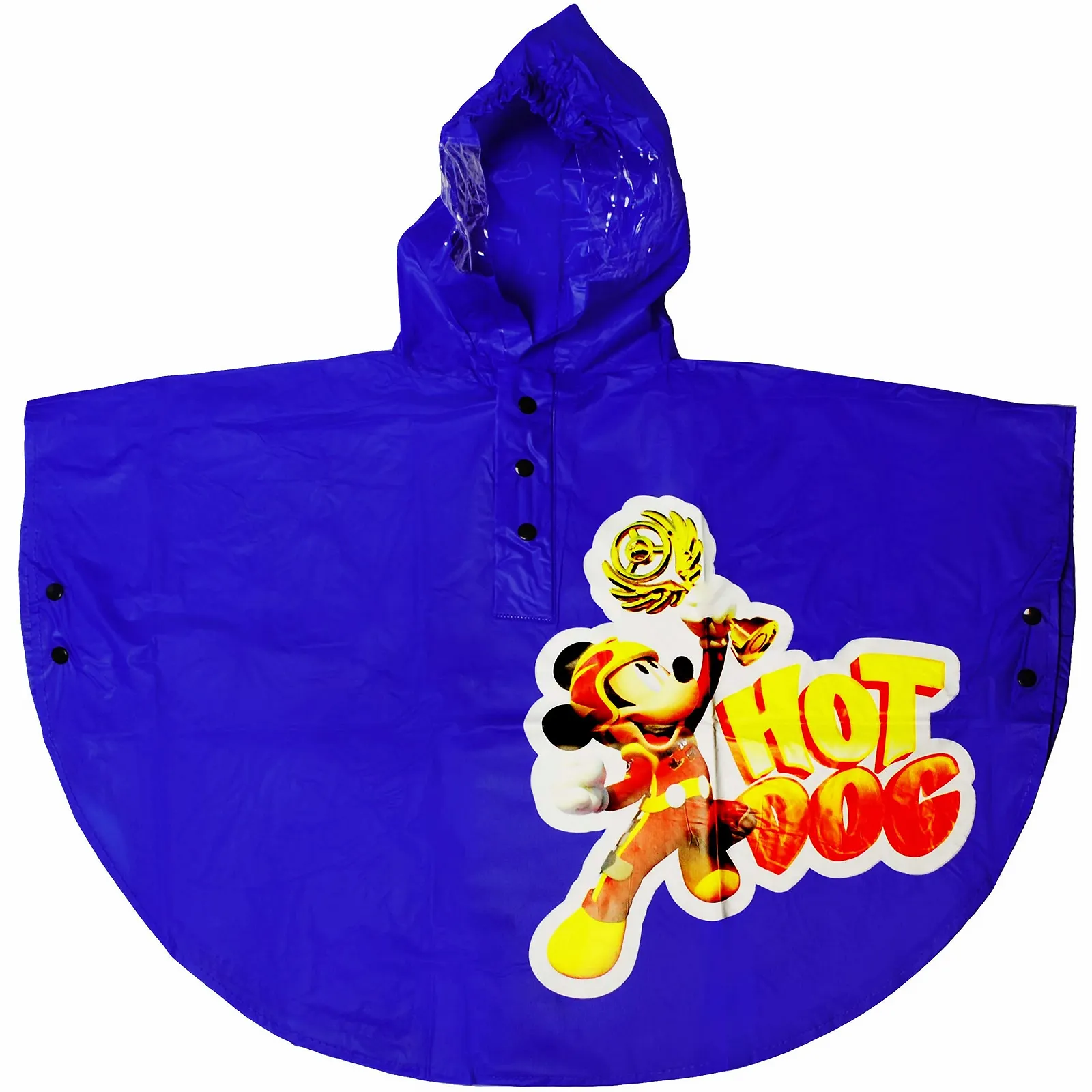 Дитячий пончо Mickey Mouse & Car блакитний/помаранчевий, фото №5