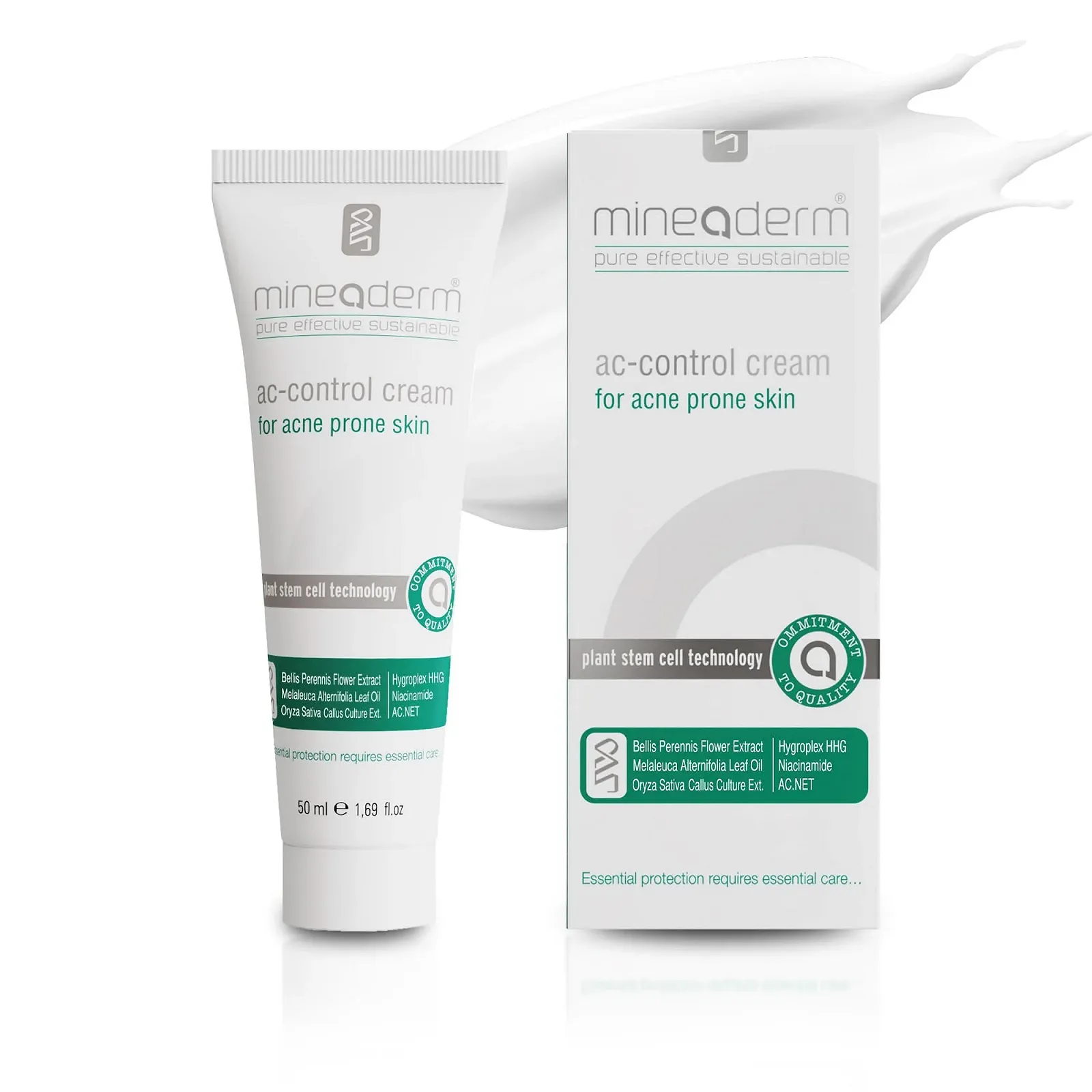 Крем для лица Mineaderm AC-Control Cream себорегулирующий для жирной и склонной к высыпаниям кожи с ниацинамидом, маслом чайного дерева и AC.NET 50 мл, фото №1 Крем для лица Mineaderm AC-Control Cream себорегулирующий для жирной и склонной к высыпаниям кожи с ниацинамидом, маслом чайного дерева и AC.NET 50 мл, фото №1