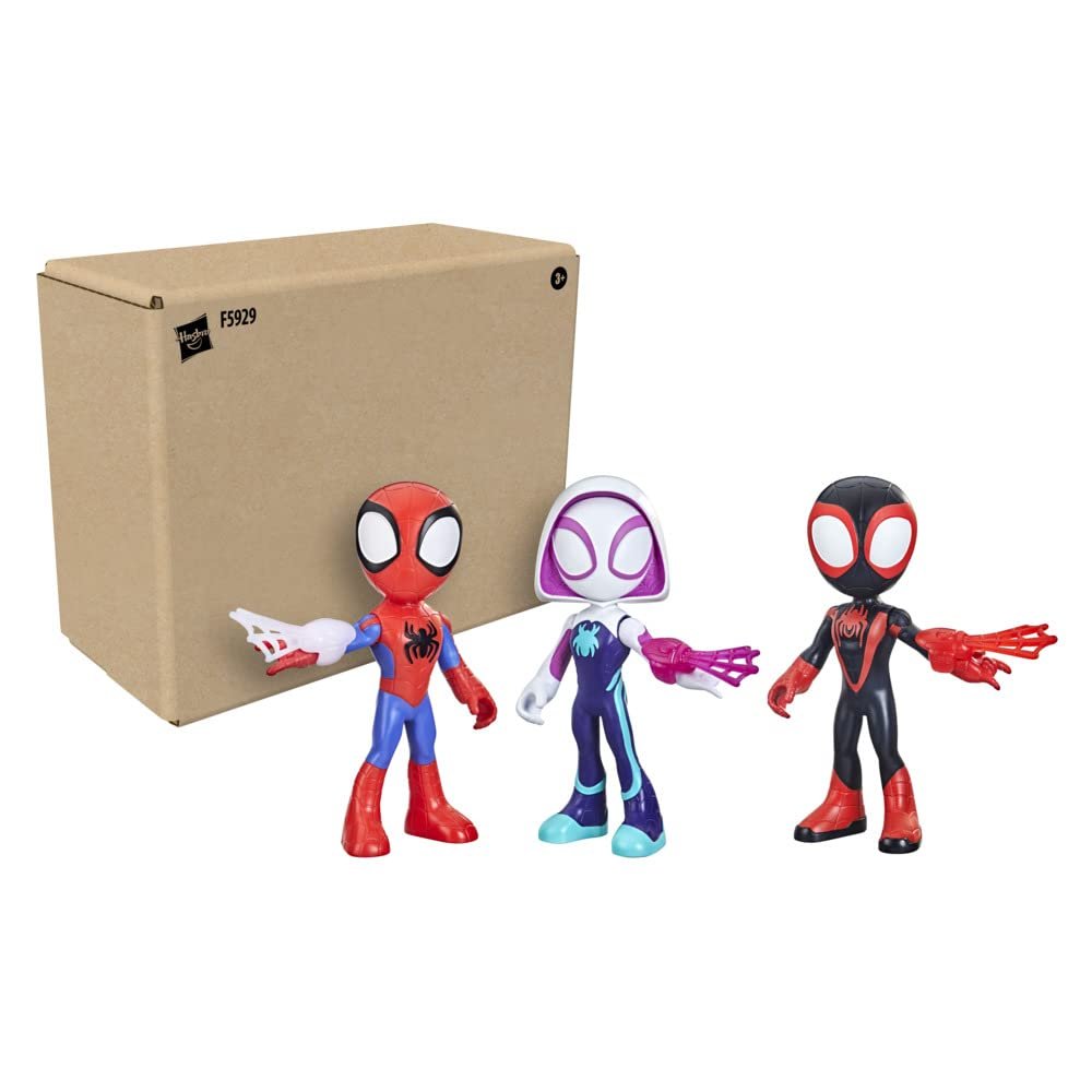 Фигурки Team Spidey, 3 шт., 22,5 см, с веб-аксессуарами, фото №2