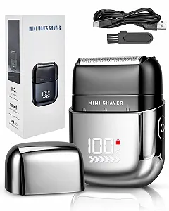 Купити Електробритва Men's Electric Shaver Mini Foil IPX7 USB-C 120 хв LED-дисплей - Фото 1 Електробритва Men's Electric Shaver Mini Foil IPX7 USB-C 120 хв LED-дисплей - Фото 1