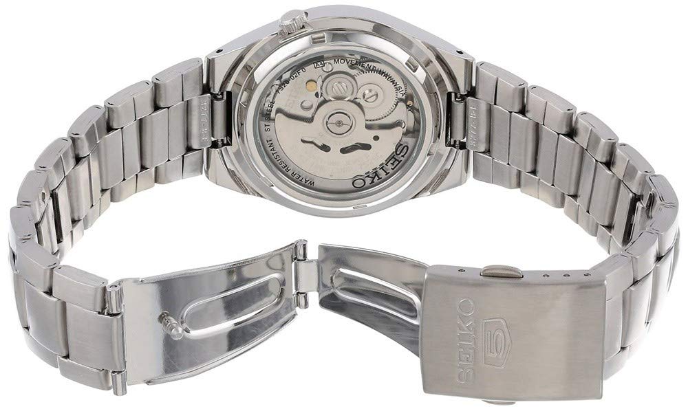 Чоловічий Автоматичний Годинник Seiko 5 SNK601K1, Сріблястий циферблат, Сріблястий браслет з нержавіючої сталі, фото №5