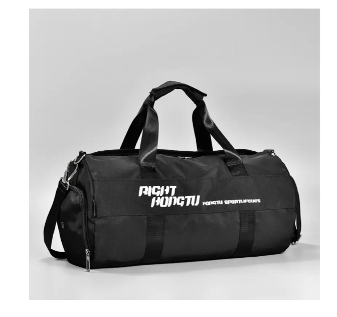 Сумка спортивна з відділенням для взуття чорна, фото №3