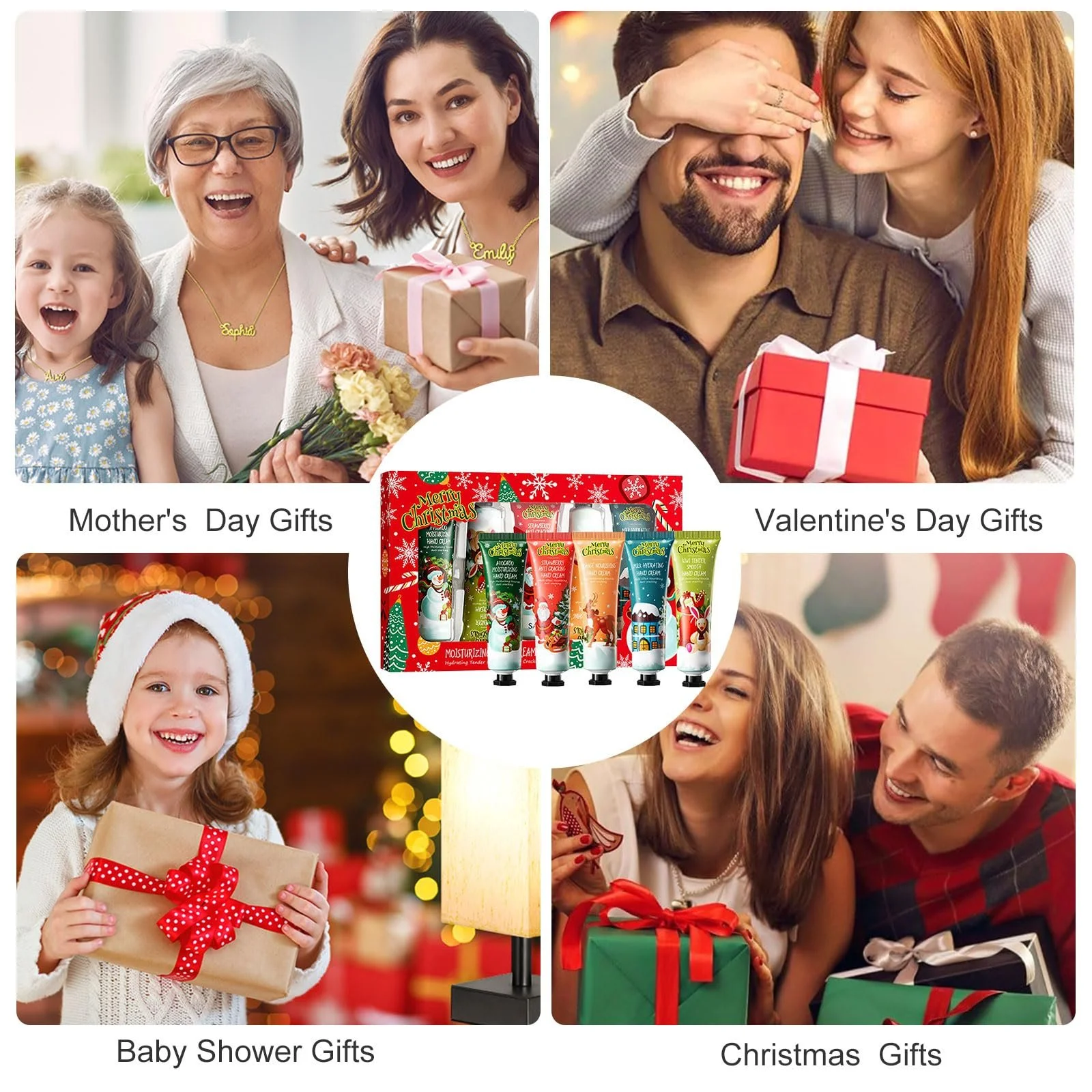 Крем для рук Набір з 5 міні-кремів для рук Різдвяний подарунковий набір, фото №2